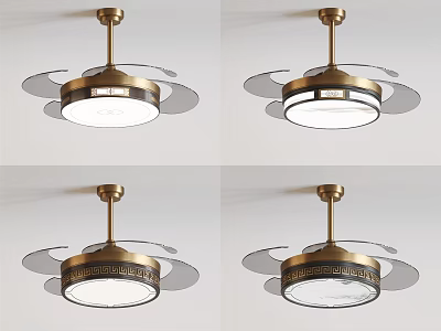 Modern Air Conditioning Fan With Ceiling Mount Design And Efficient Cooling Function 3d model