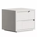 Modern Wooden Bedside Table With Two Drawers And Simple Design For Home Furniture