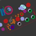 Fresh Fruits Nuts And Cured Meat With Wine Bottles And Glasses On Wooden Tray