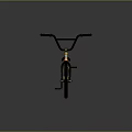 Stylish Gold Frame BMX Bike With Black Handlebars Seat And Wheels