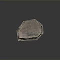 Scenic Rocky Landscape Model Featuring Natural Texture Green Vegetation And Pink Base