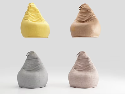 Bean Bag Chair with Multiple Colors Comfortable Fabric and Stylish Design 3d model