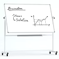 Brainstorm Whiteboard With Ideas Solution And Line Graph Visual