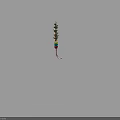 Festive Christmas Candy Cane Decoration With Star Branches And Colorful Balls