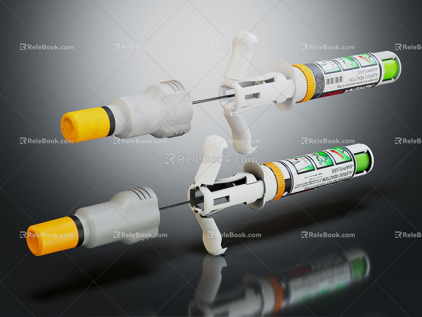 Modern Adrenaline Injection Adrenaline Adrenaline Injection 3d model