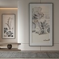 New Chinese Landscape Painting Decorative Painting 3d model