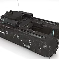 T69 Futuristic Military Tank With Worn Exterior And Sci Fi Design