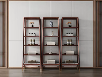 New Chinese Style Storage Rack 3d model