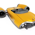 Modern robot space mechanical rat 3d model