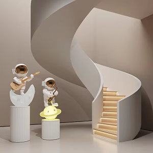 revolving staircase 3d model
