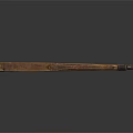 Antique Wooden Carved Compass Tool With Intricate Patterns And Metal Tips On Black Background