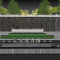 Commercial Landscape Design For Changfang Yuexiangshan With Stone Steps Green Plants And Water Feature