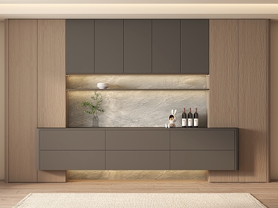 Wine Cabinet Sideboard 3d model