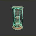 Elegant Home Decor Hourglass With Red Copper Frame Transparent Glass And Sand