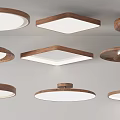 Modern Middle Aged Ceiling Lamp 3d model