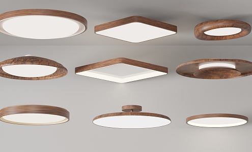 Modern Middle Aged Ceiling Lamp 3d model