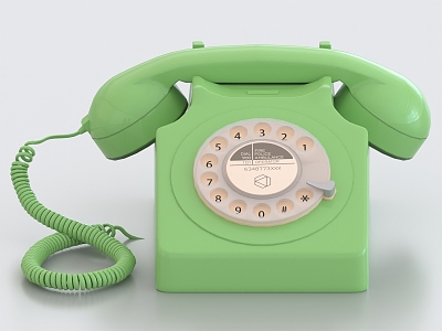 Telephone dial telephone vintage telephone vintage telephone office telephone 3d model