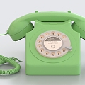 Telephone dial telephone vintage telephone vintage telephone office telephone 3d model