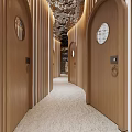 Relaxing SPA Sauna Environment With Bamboo Wooden Design And Stones