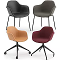 Modern Upholstered Chairs In Black Gray Beige And Burgundy With Metal Legs
