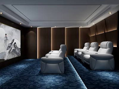 post-modern video room 3d model
