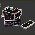 Stacked Electronic Equipment Rack Cases With Cables Knobs Interfaces And Control Panel