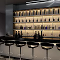 Modern Bar Space 3d model