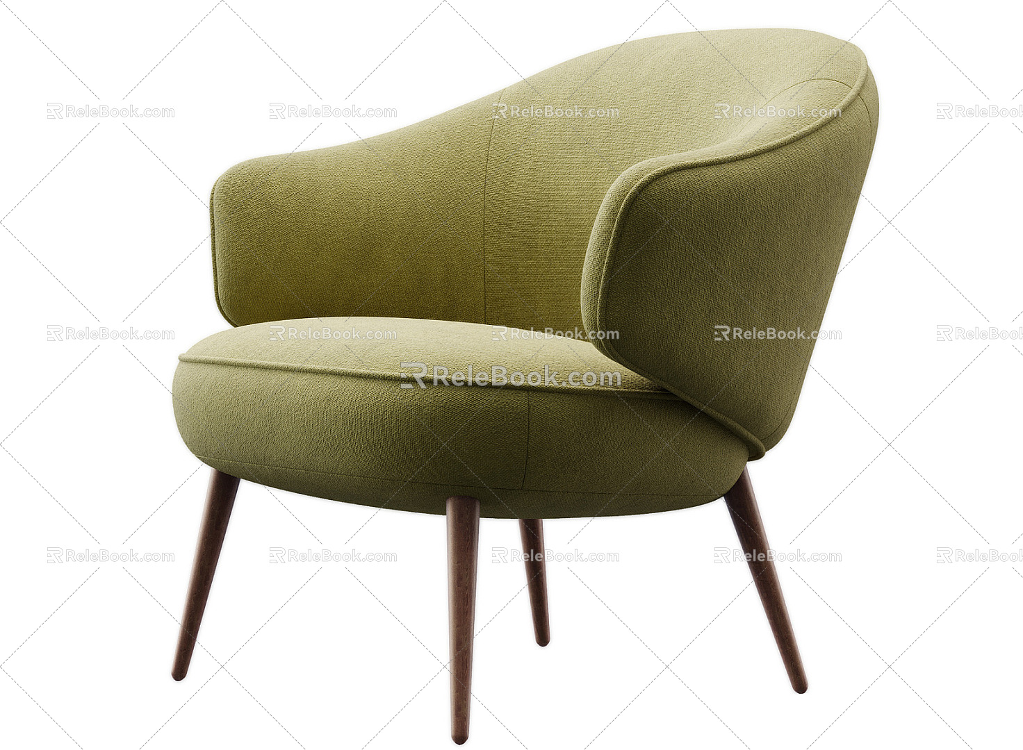 Modern Sofa Chair Leisure Chair Armchair Office Leisure Chair Single Chair Fabric Leisure Chair 3d model