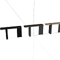 Modern Entryway Side Cabinet with Long Tabletop Support Legs in Black Dark Brown Light Brown