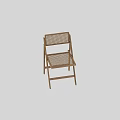 Modern Leisure Chair With Wooden Frame And Woven Backrest Seat Design