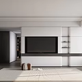 Modern Minimalist Bedroom Interior With Dark Textured Wall Beige Bed And Hanging Lamps