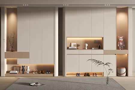 Modern shoe cabinet 3d model