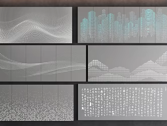 aluminum plate perforated plate perforated plate 3d model