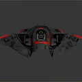Modern Spaceship Spacecraft 3d model