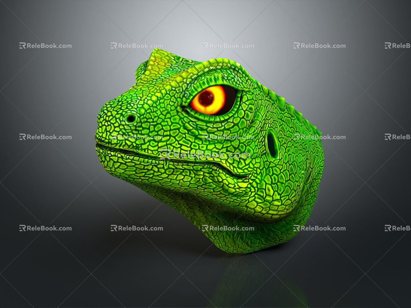 Lizard Anime Lizard Cartoon Lizard Reptile Cold Blooded Animal Reptile Reptile 3d model