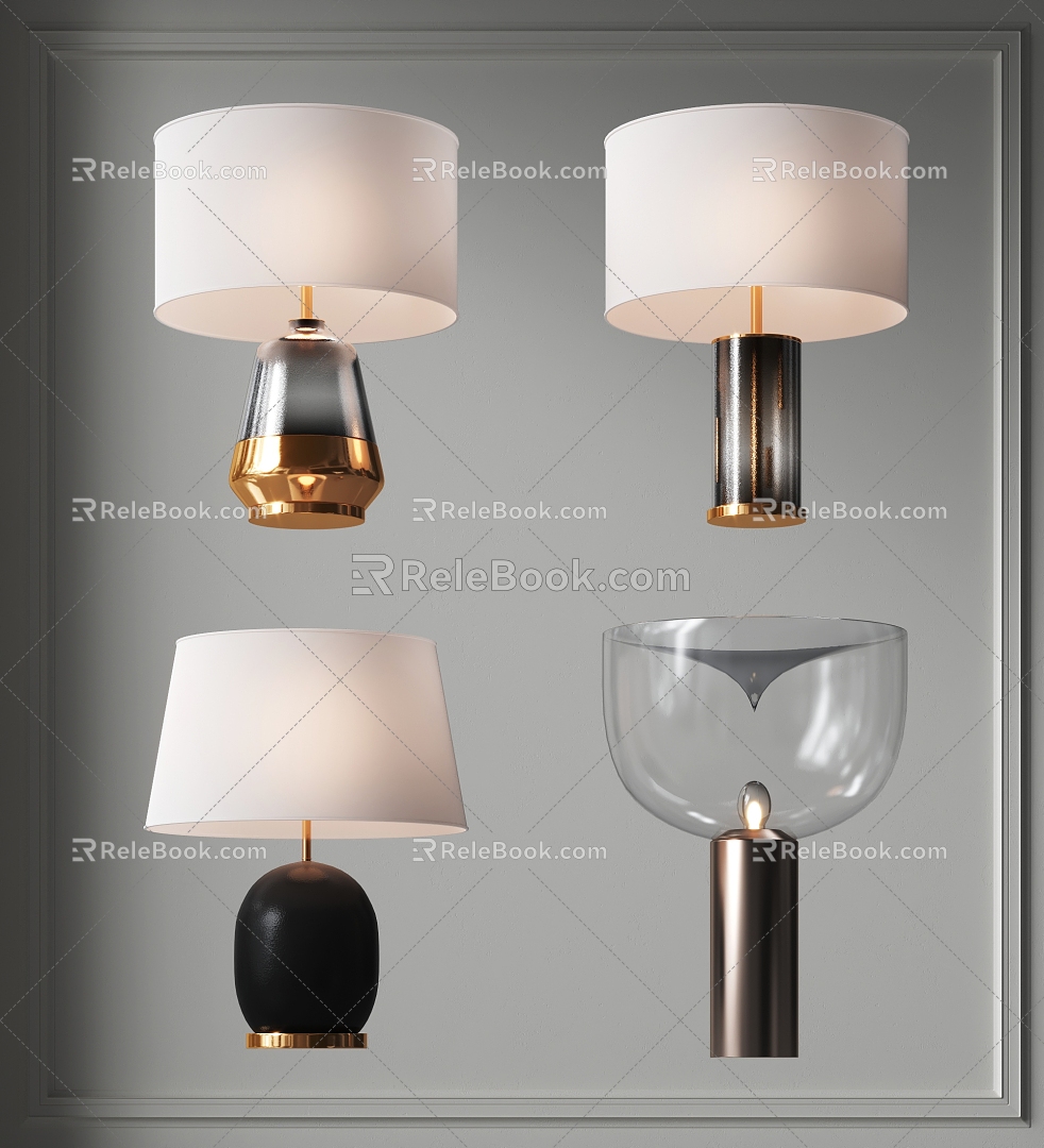 Table Lamp Combination Bedside Metal Table Lamp Decorative Glass Lampshade Table Lamp Living Room Floor Table Lamp Study Room Table Lamp Simple Fashion Table Lamp model