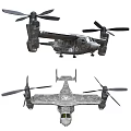 Advanced Military Fighter Jets With Camouflage And Rotors In Flight