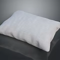Soft Light Gray Knitted Grid Pattern Cushion For Simple Home Decor 3d model