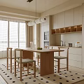 Middle Style Restaurant 3d model
