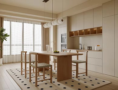 Middle Style Restaurant 3d model