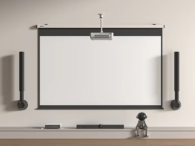 Projection Modern Projection Curtain 3d model