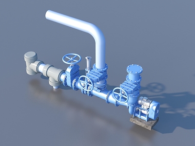 Hardware Valves Industrial Components 3d model