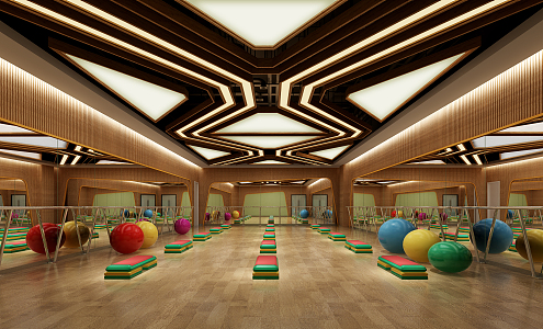 Modern Gym 3d model