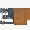 Industrial Equipment With Metal Structure Cylindrical Parts And Mechanical Components For Manufacturing