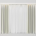 Vertical Lightweight Curtains In White And Beige Tones With Soft Pleated Design For Home