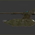 Futuristic Military Tank With Armored Structure Main Cannon Secondary Weapons And Spiked Armor