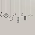 New Chinese Chandelier Combination 3d model