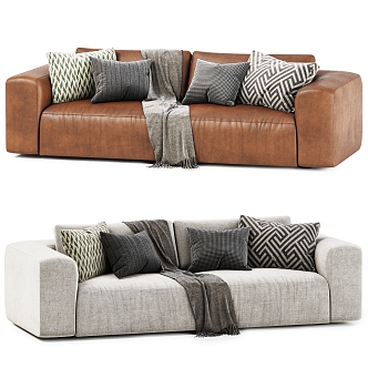 Fenton sofa Modern double sofa 3d model