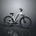 Modern White Electric Bicycle with Black Seat and Wide Tires Design