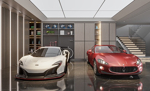 Modern Garage 3d model